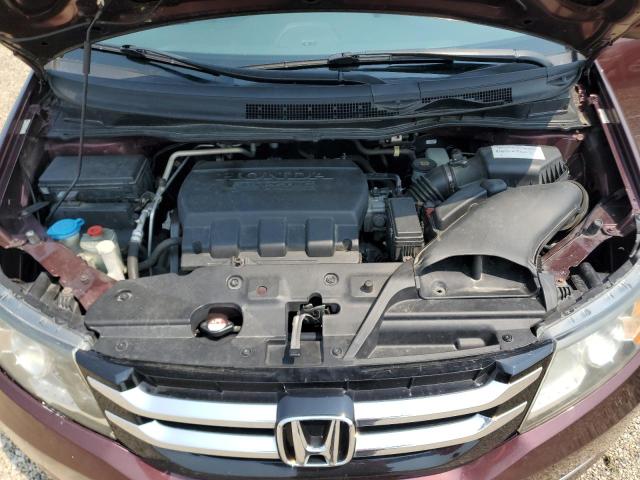 5FNRL5H66EB020492 - 2014 HONDA ODYSSEY EXL MAROON photo 12