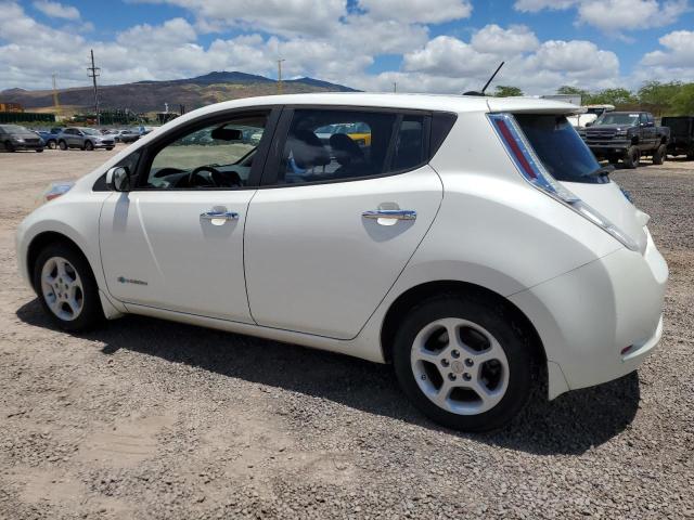 1N4AZ0CP1FC303238 - 2015 NISSAN LEAF S WHITE photo 2