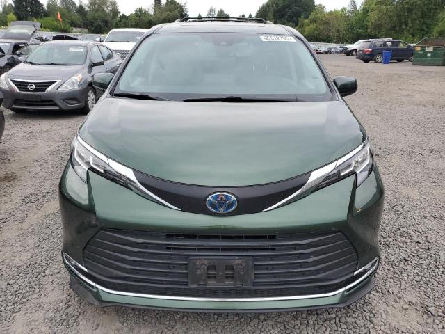 5TDJRKEC9MS011753 - 2021 TOYOTA SIENNA XLE 绿色 照片 5