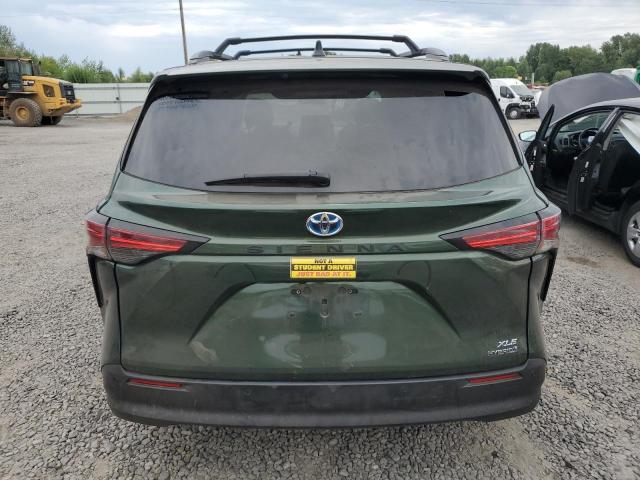 5TDJRKEC9MS011753 - 2021 TOYOTA SIENNA XLE 绿色 照片 6