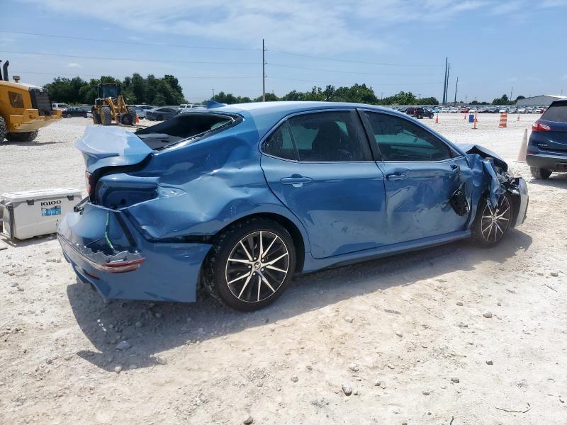 4T1G11AK9RU210728 - 2024 TOYOTA CAMRY SE NIGHT SHADE BLUE photo 3