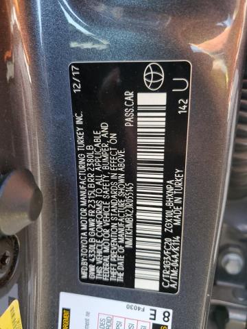 NMTKHMBX2JR055145 - 2018 TOYOTA C-HR XLE ნაცრისფერი ფოტო 13