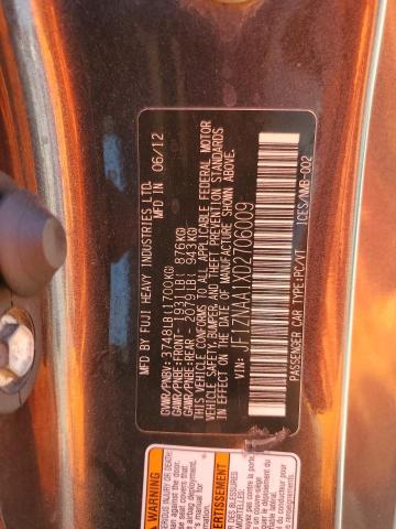 JF1ZNAA1XD2706009 - 2013 TOYOTA SCION FR-S 石墨色 照片 13