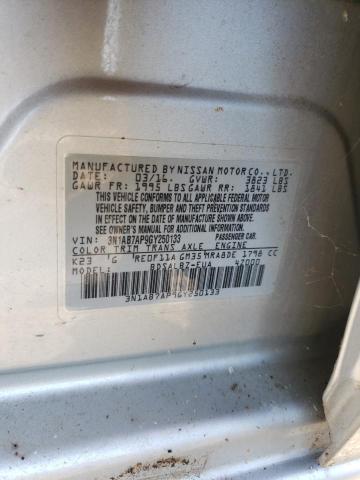 3N1AB7AP9GY250133 - 2016 NISSAN SENTRA S SILVER photo 12