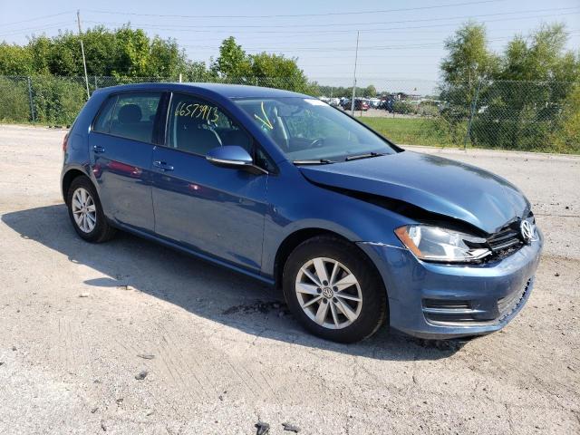 3VW217AU3GM037323 - 2016 VOLKSWAGEN GOLF S/SE BLUE photo 4