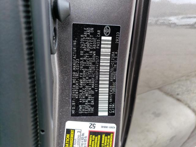 4T1T11AK0PU147577 - 2023 TOYOTA CAMRY SE NIGHT SHADE GRAY photo 12