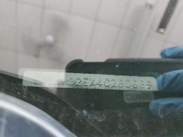 2T1KR32EX4C280689 - 2004 TOYOTA COROLLA MA XR SILVER photo 12