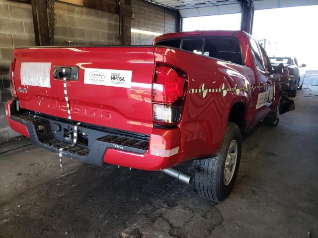 5TFSX5EN7LX072993 - 2020 TOYOTA TACOMA ACCESS CAB ბურგუნდია ფოტო 4