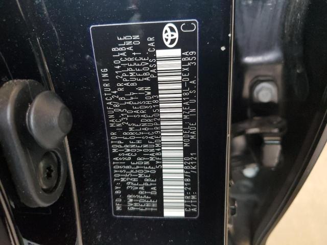 5YFB4MDE9RP205183 - 2024 TOYOTA COROLLA LE BLACK photo 12