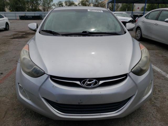 KMHDH4AE2DU956182 - 2013 HYUNDAI ELANTRA GLS SILVER photo 5