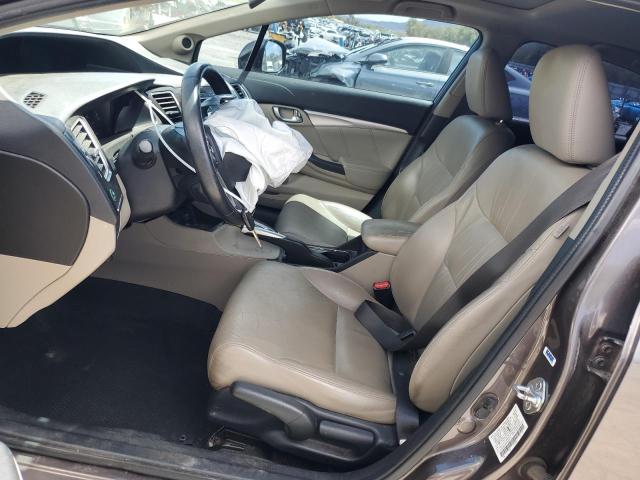 2HGFB2F94DH503779 - 2013 HONDA CIVIC EXL 棕色 照片 7