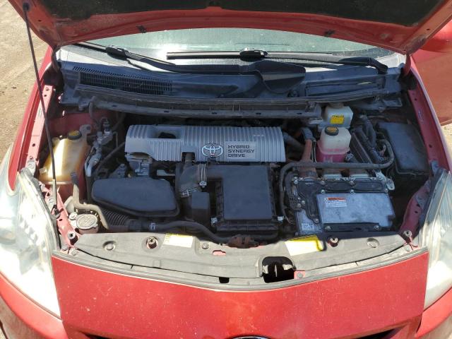 JTDKN3DU6B5357780 - 2011 TOYOTA PRIUS RED photo 11