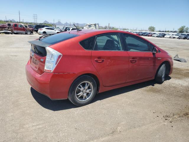 JTDKN3DU6B5357780 - 2011 TOYOTA PRIUS RED photo 3