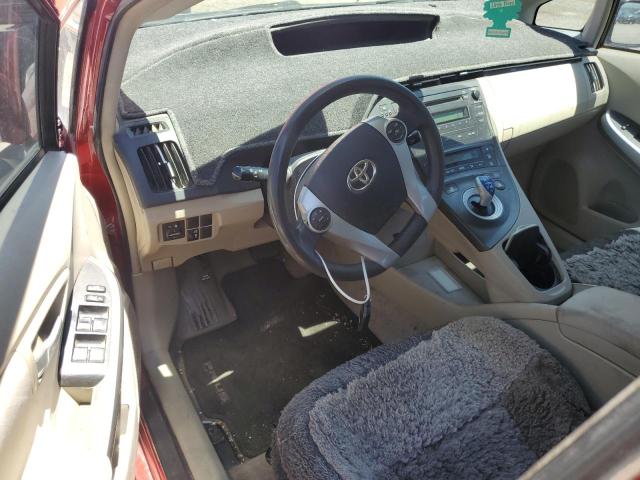 JTDKN3DU6B5357780 - 2011 TOYOTA PRIUS RED photo 8