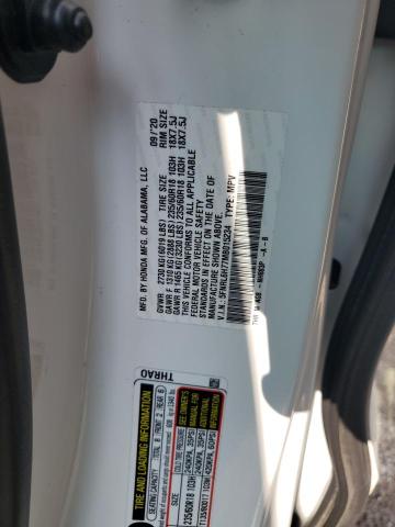 5FNRL6H77MB015234 - 2021 HONDA ODYSSEY EXL WHITE photo 13