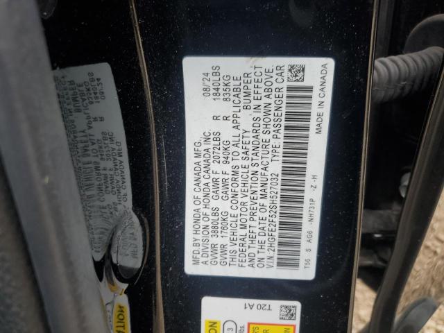 2HGFE2F52SH527032 - 2025 HONDA CIVIC SPORT 黑色 照片 12