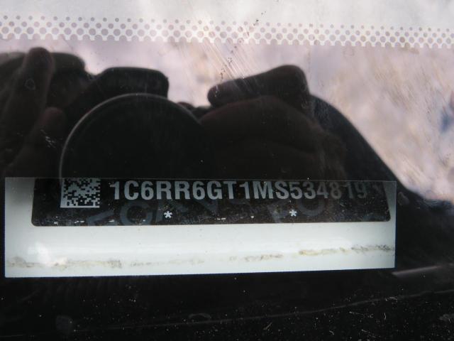 1C6RR6GT1MS534819 - 2021 RAM 1500 CLASS SLT WHITE photo 10