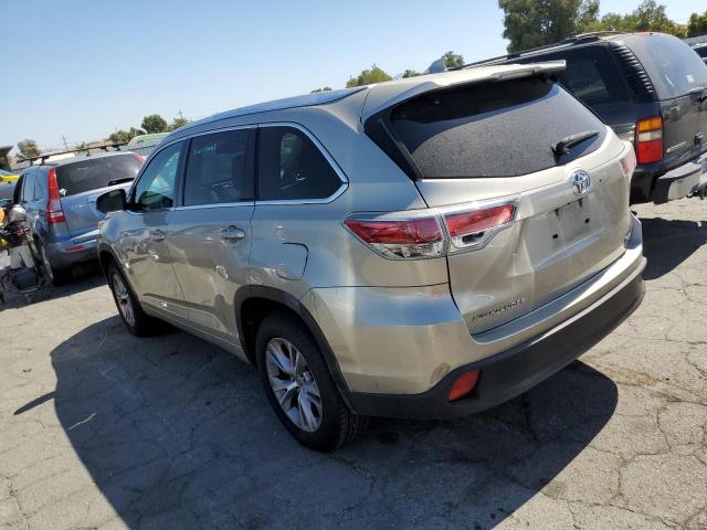 5TDKKRFH4FS053469 - 2015 TOYOTA HIGHLANDER XLE Կրեմագույն լուսանկար 2