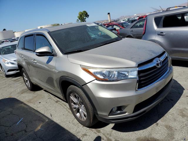 5TDKKRFH4FS053469 - 2015 TOYOTA HIGHLANDER XLE Կրեմագույն լուսանկար 4