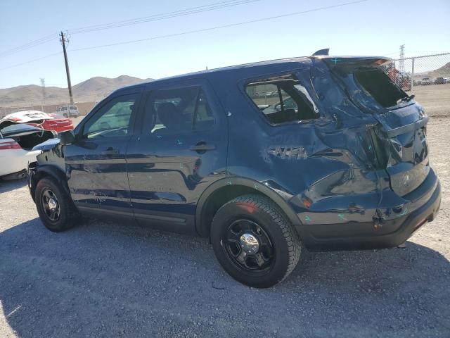 1FM5K8AT1JGA58520 - 2018 FORD EXPLORER POLICE INTERCEPTOR Blau Foto 2