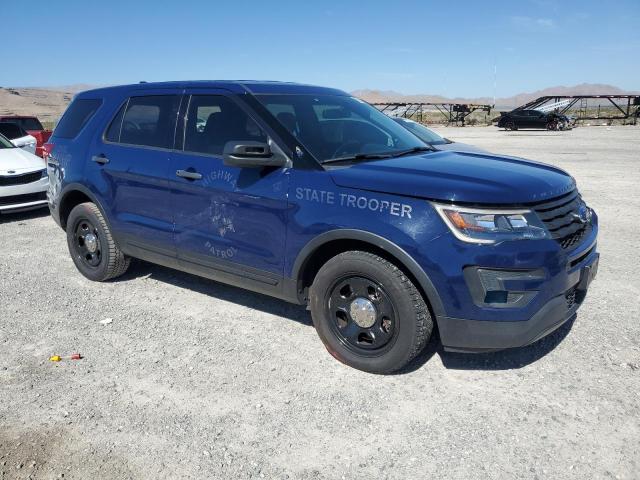 1FM5K8AT1JGA58520 - 2018 FORD EXPLORER POLICE INTERCEPTOR Blau Foto 4