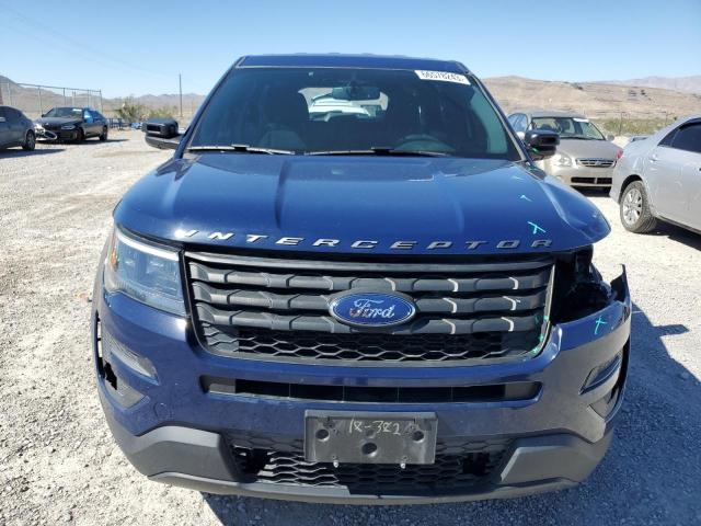 1FM5K8AT1JGA58520 - 2018 FORD EXPLORER POLICE INTERCEPTOR Blau Foto 5