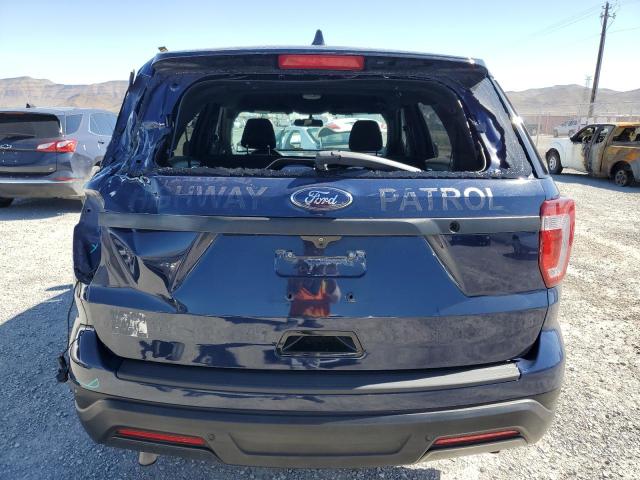 1FM5K8AT1JGA58520 - 2018 FORD EXPLORER POLICE INTERCEPTOR BLUE photo 6