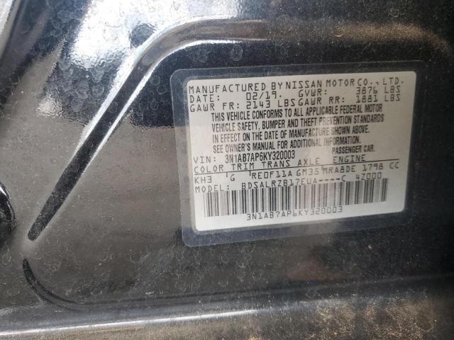 3N1AB7AP6KY320003 - 2019 NISSAN SENTRA S Qara foto 12