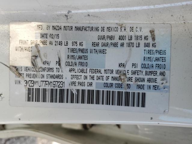 3MZBM1U77FM197231 - 2015 MAZDA 3 SPORT WHITE photo 23