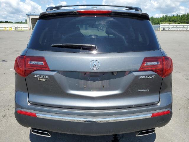 2HNYD2H35CH529634 - 2012 ACURA MDX TECHNOLOGY GRAY photo 6