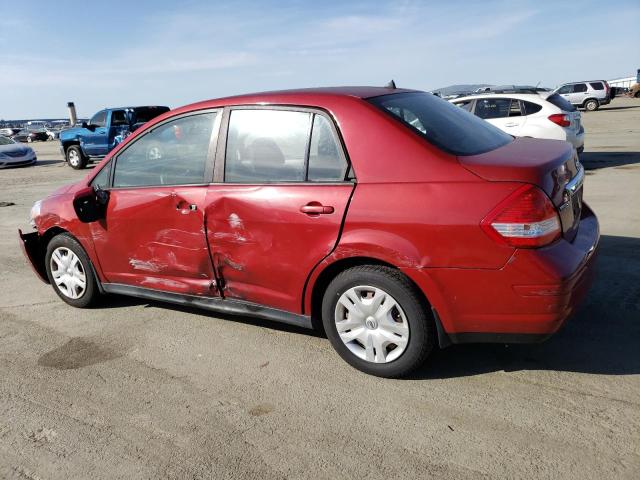 3N1BC1AP6AL413971 - 2010 NISSAN VERSA S RED photo 2