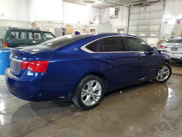 1G1115SLXEU105868 - 2014 CHEVROLET IMPALA LT BLUE photo 3