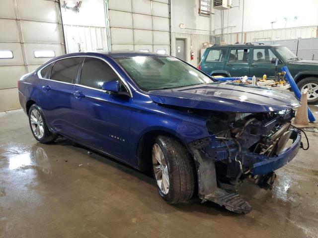 1G1115SLXEU105868 - 2014 CHEVROLET IMPALA LT BLUE photo 4