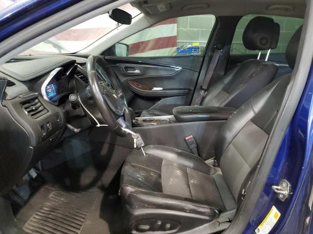 1G1115SLXEU105868 - 2014 CHEVROLET IMPALA LT BLUE photo 7