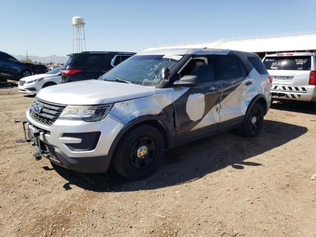 1FM5K8AR2HGB55725 - 2017 FORD EXPLORER POLICE INTERCEPTOR SILVER photo 1