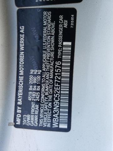 WBA3N9C52EF721576 - 2014 BMW 428 XI SILVER photo 12