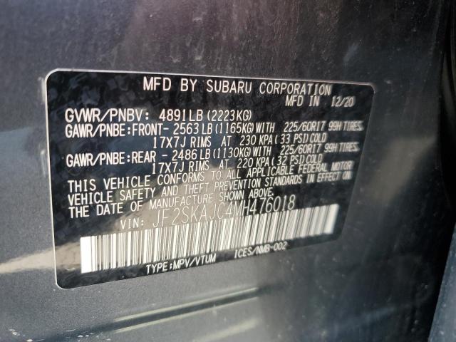 JF2SKAJC4MH476018 - 2021 SUBARU FORESTER PREMIUM 石墨色 照片 14