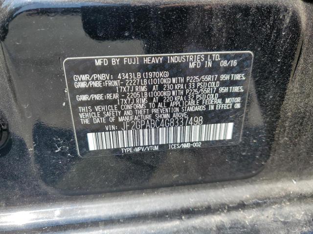 JF2GPABC4G8337498 - 2016 SUBARU CROSSTREK PREMIUM 黑色 照片 13