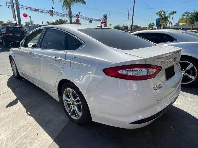 3FA6P0SU1GR206613 - 2016 FORD FUSION TITANIUM PHEV WHITE photo 3