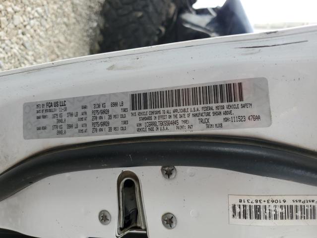 1C6RR6LT6KS564045 - 2019 RAM 1500 CLASS SLT Ақ фото 12