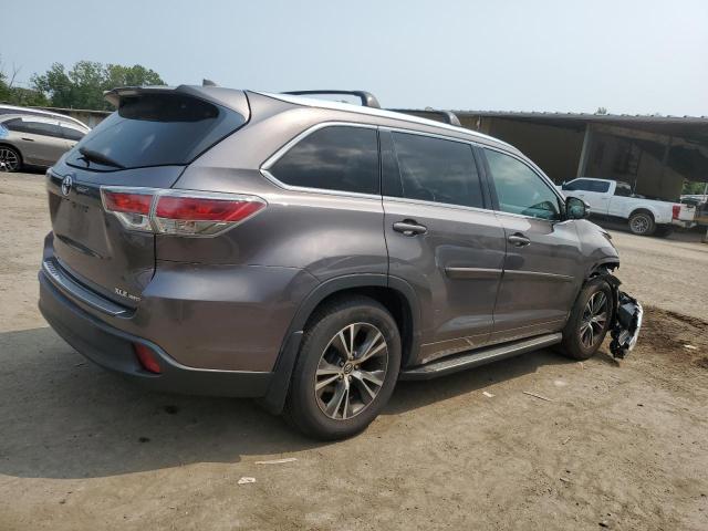 5TDJKRFH4GS258142 - 2016 TOYOTA HIGHLANDER XLE Boz foto 3