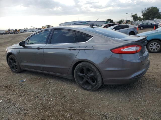 3FA6P0LU5ER392703 - 2014 FORD FUSION SE HYBRID GRAY photo 2