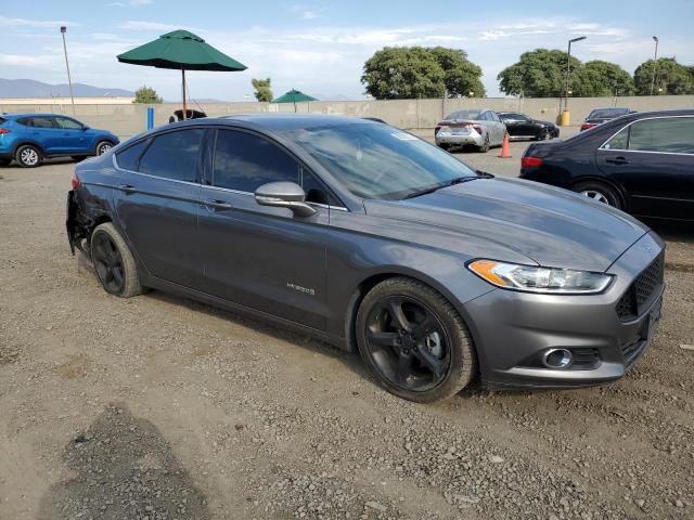 3FA6P0LU5ER392703 - 2014 FORD FUSION SE HYBRID GRAY photo 4