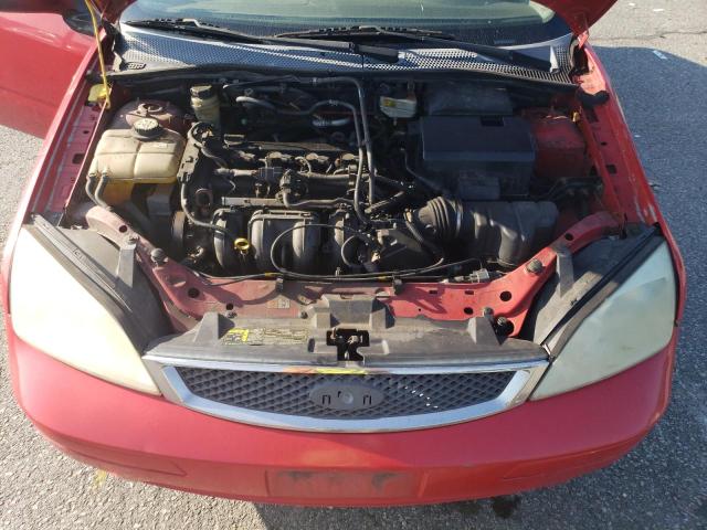 1FAFP34N95W275602 - 2005 FORD FOCUS ZX4 RED photo 11