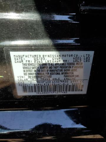 3N1AB8DV4PY277482 - 2023 NISSAN SENTRA SR BLACK photo 13