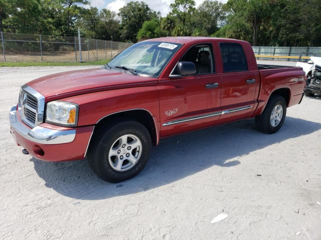 1D3HW58J16S513192 - 2006 DODGE DAKOTA QUAD LARAMIE RED photo 1