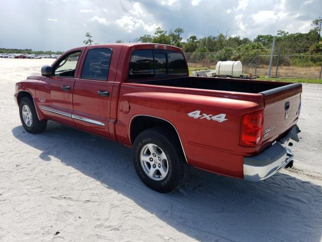 1D3HW58J16S513192 - 2006 DODGE DAKOTA QUAD LARAMIE RED photo 2