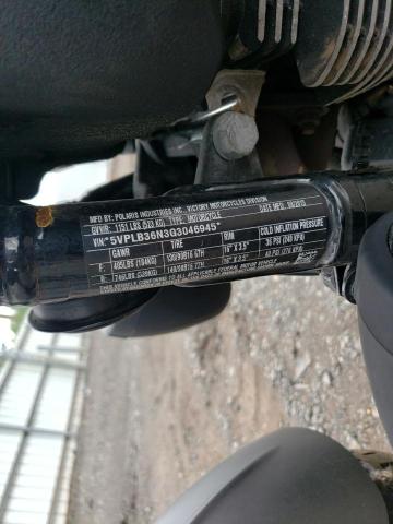 5VPLB36N3G3046945 - 2016 VICTORY MOTORCYCLES GUNNER Boz foto 9