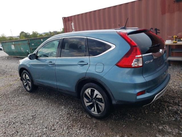 5J6RM3H90GL022485 - 2016 HONDA CR-V TOURING BLUE photo 2