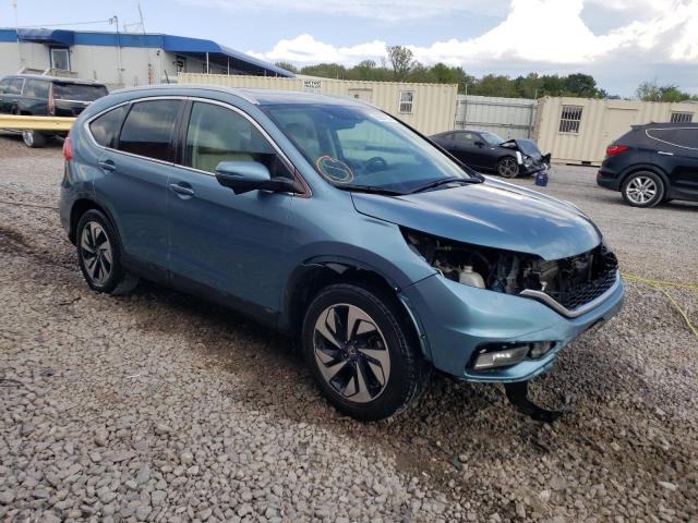 5J6RM3H90GL022485 - 2016 HONDA CR-V TOURING BLUE photo 4